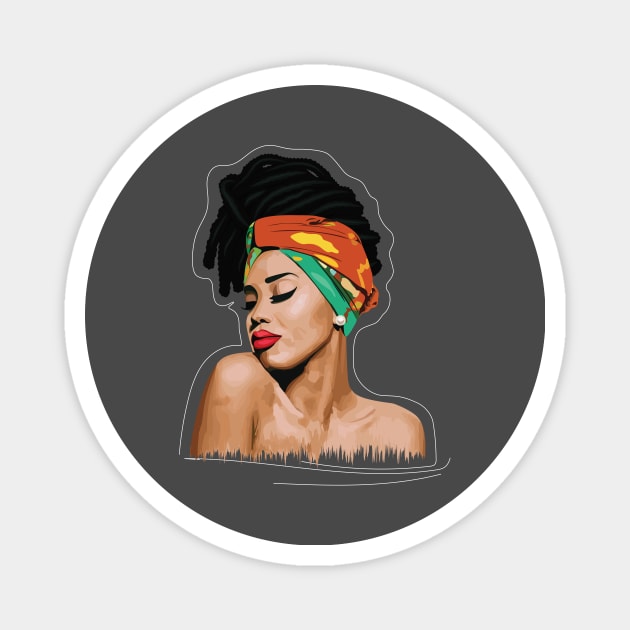 My African Beauty Magnet by EJgraphics